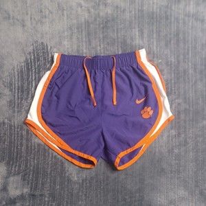 Women's Dri-Fit Shorts Size XS Clemson Purple/Orange